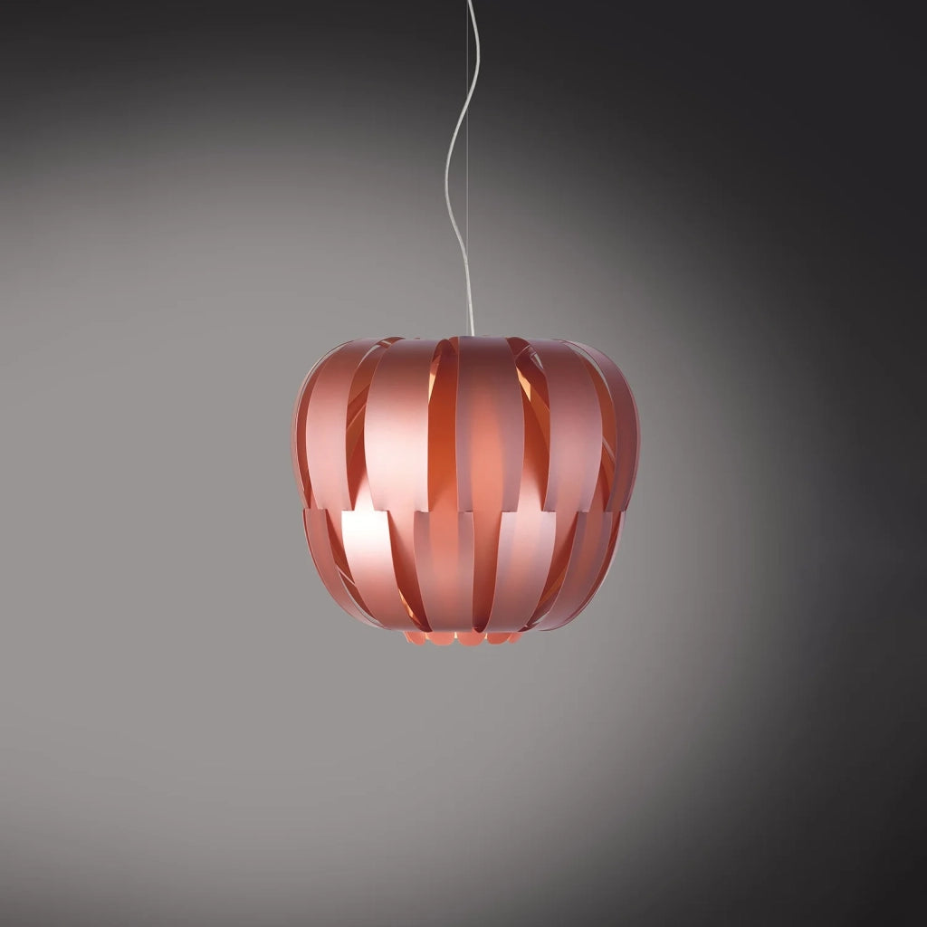 Sospensione Da Esterno Moderna Queen Polilux ® Pink Metal 1 Luce E27 D40Cm