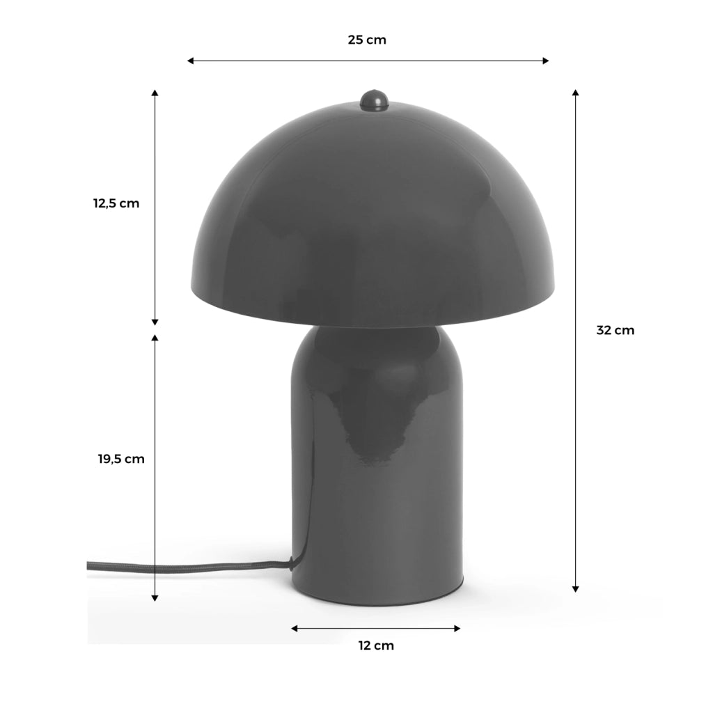 Lampada in metallo, 25cm, beige