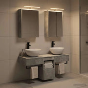 Set di Armadi da Bagno 5 pz Grigio Cemento Legno ingegnerizzato 3406282