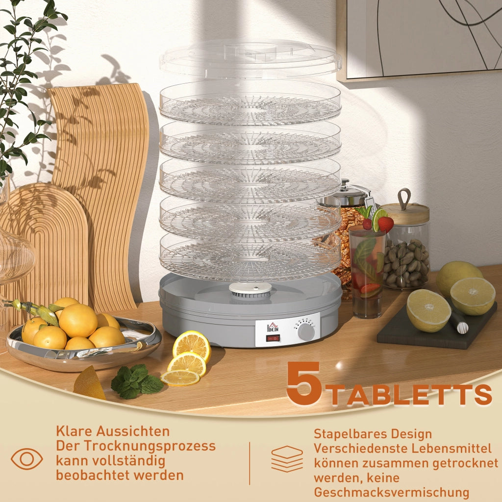 Essiccatore 5 Ripiani ¨C Minimal ¨C Grigio 245W