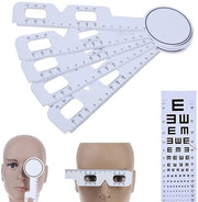 Strumento di misurazione oculare 5 in 1 - Pupilometro - Liniaal ottico - Misuratore di distanza pupillare - Maniglie antiscivolo - Progetto shockresistente - Misurazione oculare