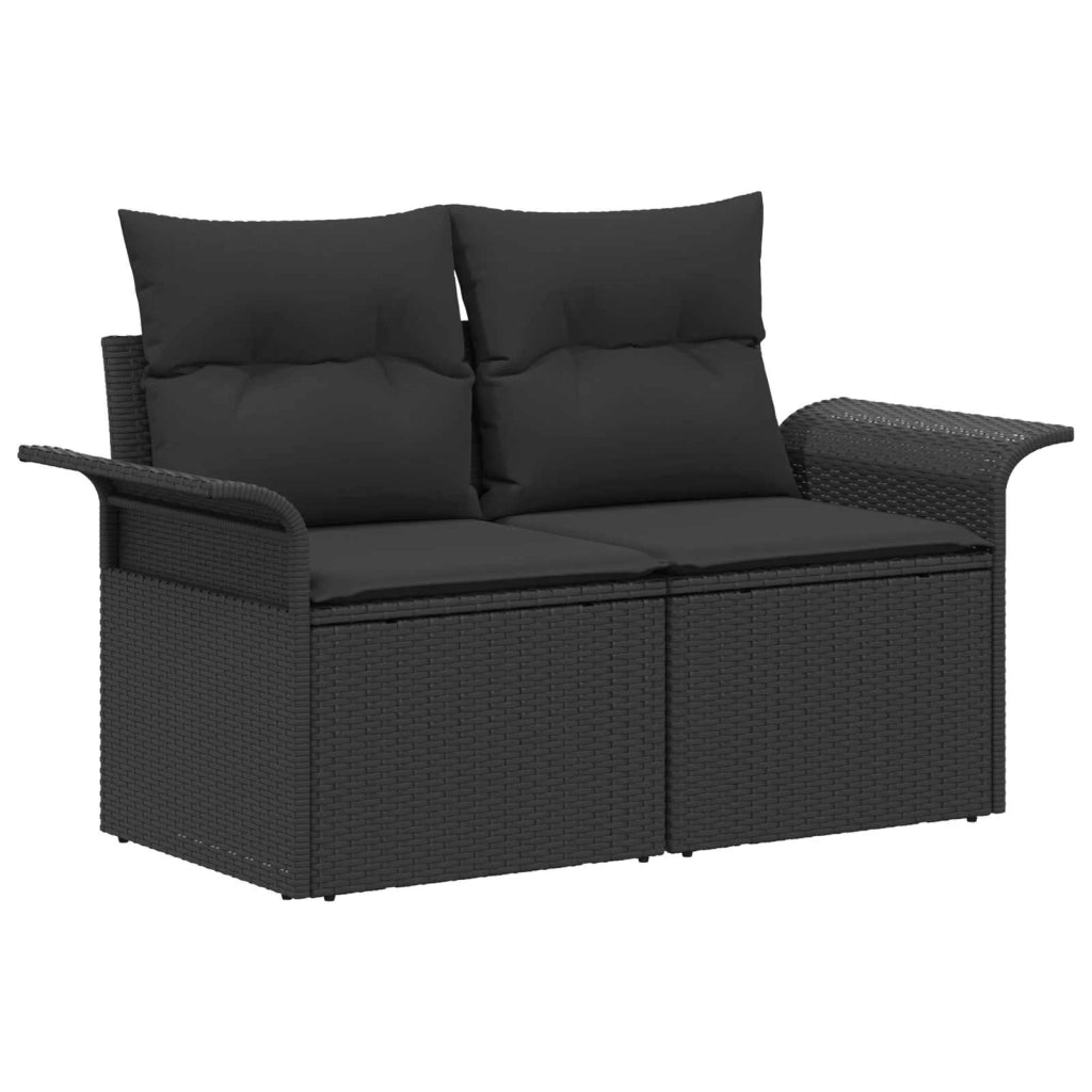 Set di divani 6 pz 4-Numero di posti Nero 3447067