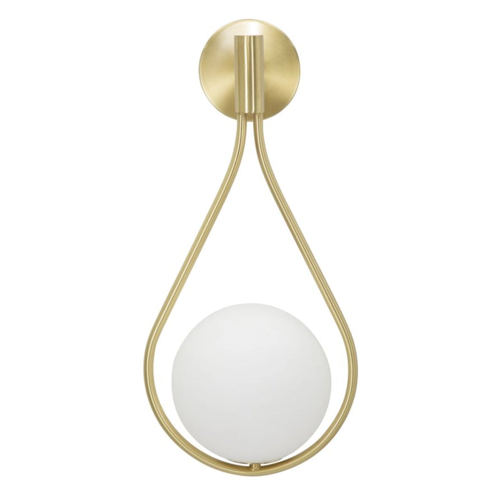 Lampada a Parete VKH52, Oro, Metallo, 24x20x52 cm