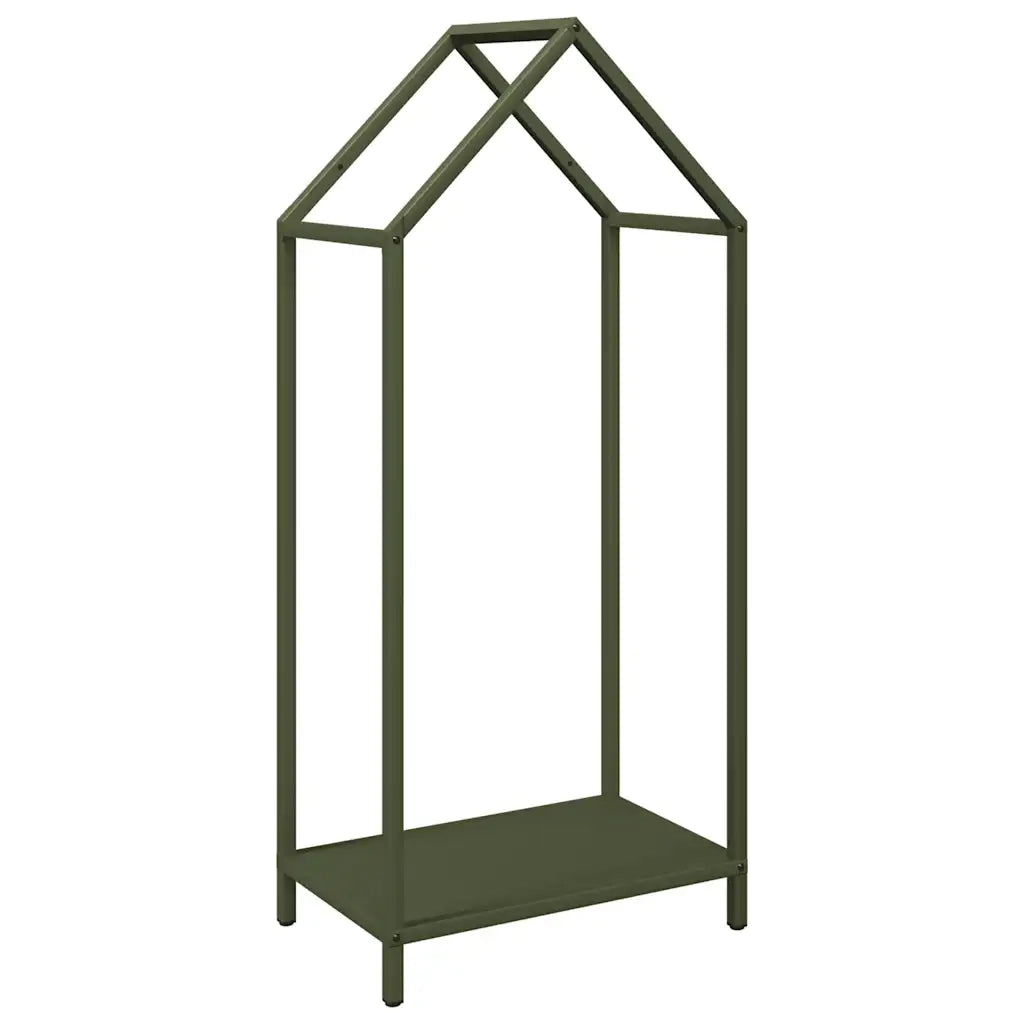 Rastrelliera per Legna da Ardere Verde Oliva 40x25x90 cm CFW8988005