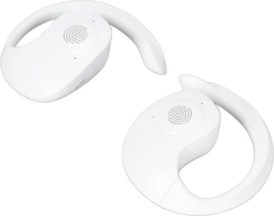 Orecchini per Traduttori 144 Lingue Apparecchio di Traduzione Online Traduttore a Due Vie con Bluetooth Orecchini per Traduzione da Portare in Viaggio - BIANCO