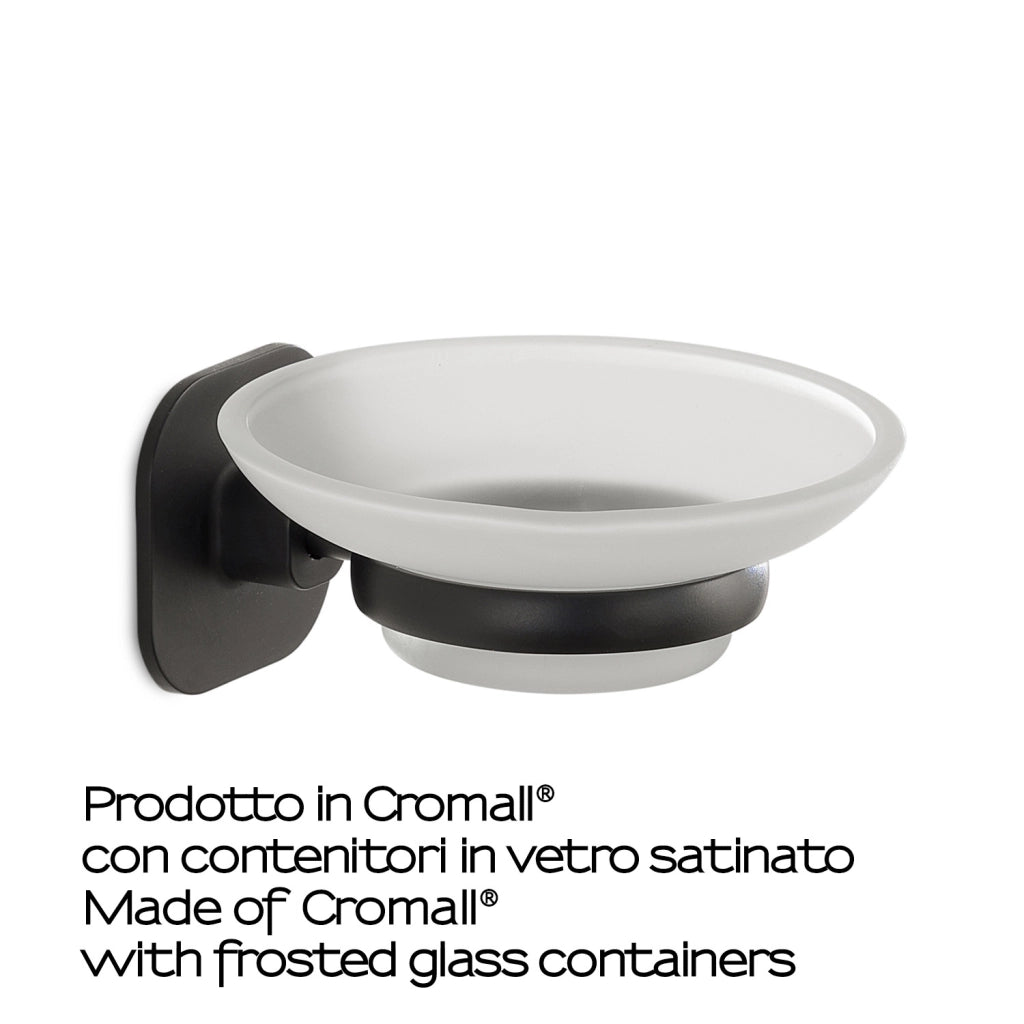 PORTASAPONE TEIDE 11XH5CM NERO MATT.