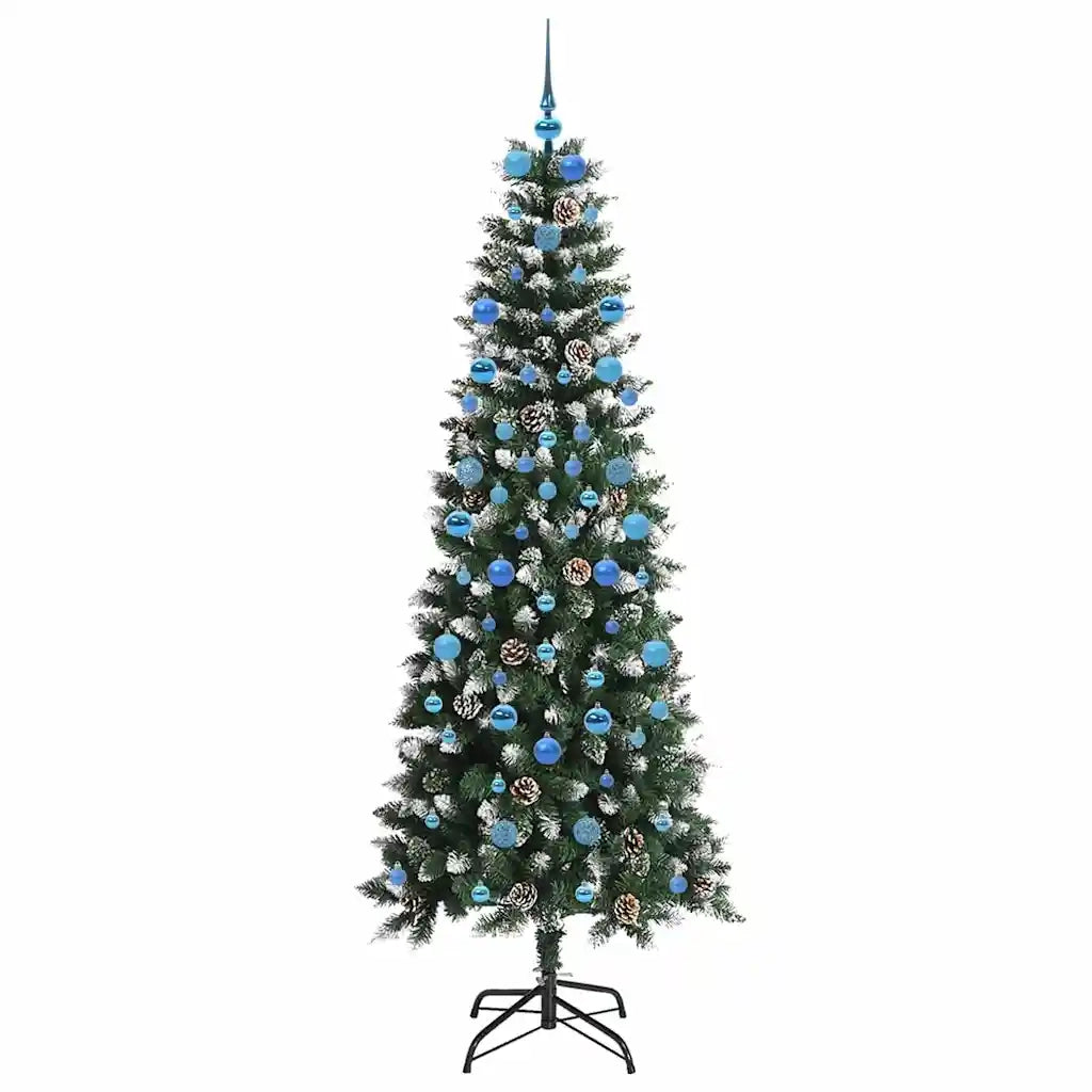 Albero di Natale artificiale con 300 LED Verde 210 cm 3395839