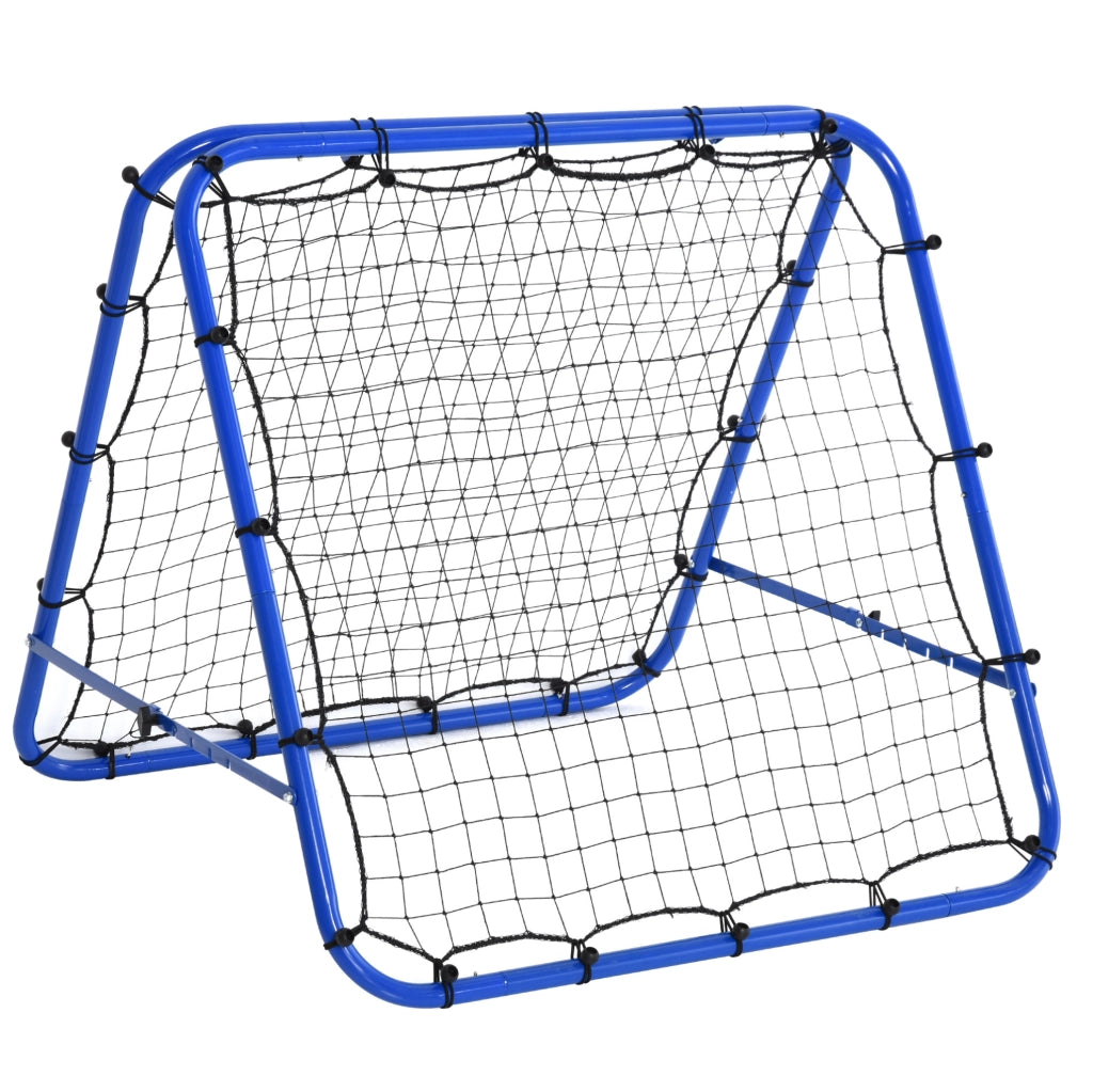 Rete Rebounder da Calcio Pieghevole in Acciaio Blu
