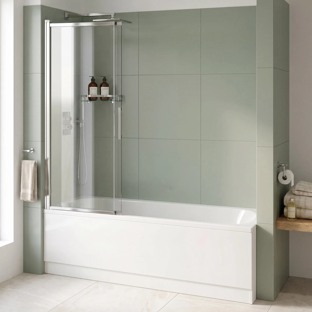 Paravento Vasca Scorrevole Rea Dario Chrome 100