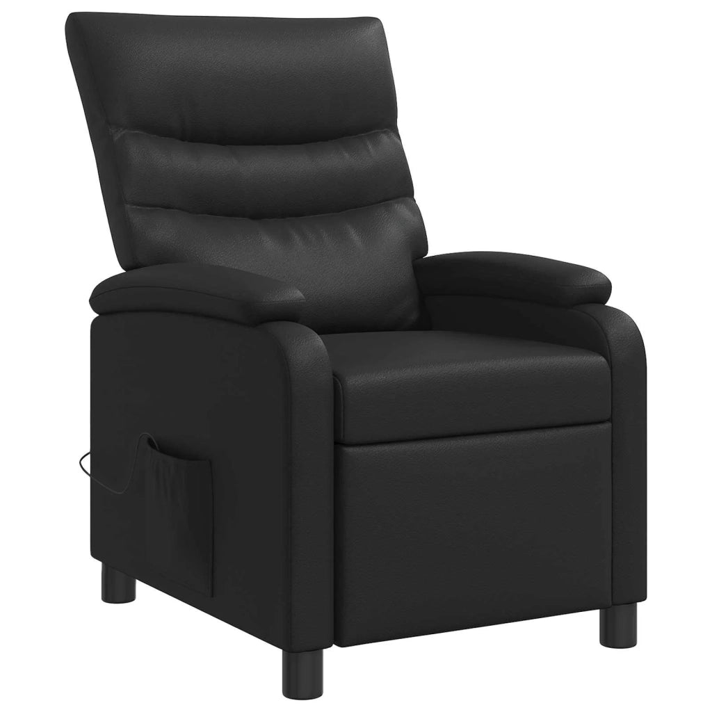 Poltrona Massaggiante Nero Similpelle 42034901