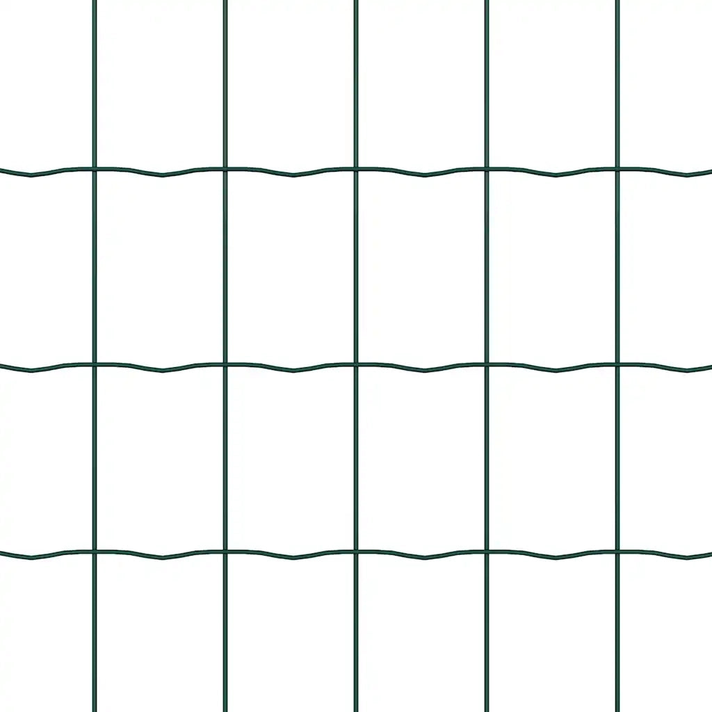 Recinzione da Giardino | Recinzione con Posto Verde 0,8 x 10 m Acciaio e PVC