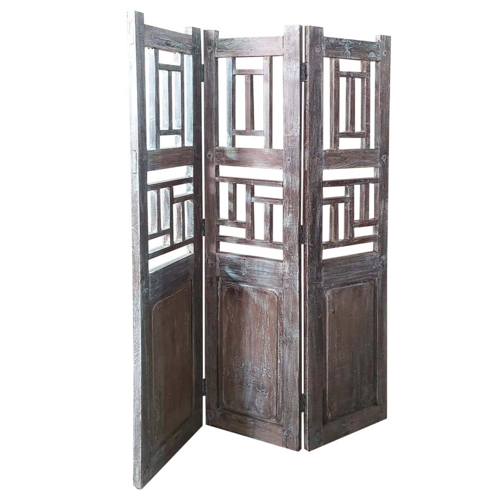 Paravento legno Marrone114x3x176h