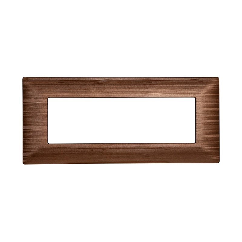 Placca Plastica Serie Solar 3P Colore Bronzo Satinato Compatibile Con Bticino Matix