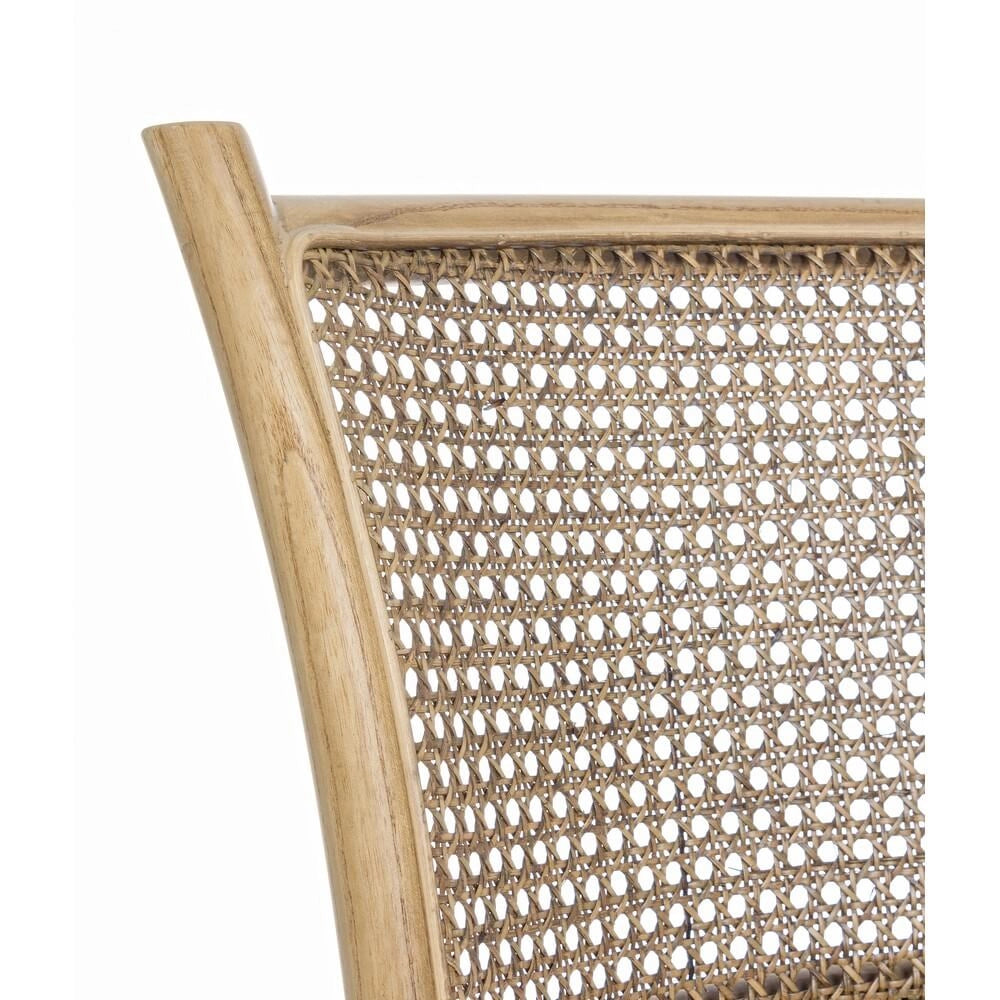 Sedia in Legno di Olmo con Seduta e Schienale in Rattan - CATA