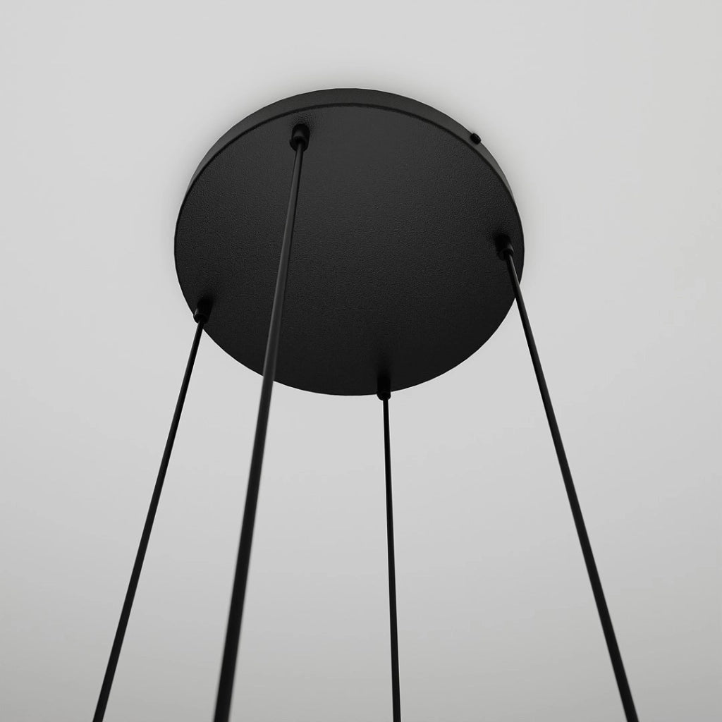 Lampadario Emibig Cosmo 4 luci E14 nero miele Premium