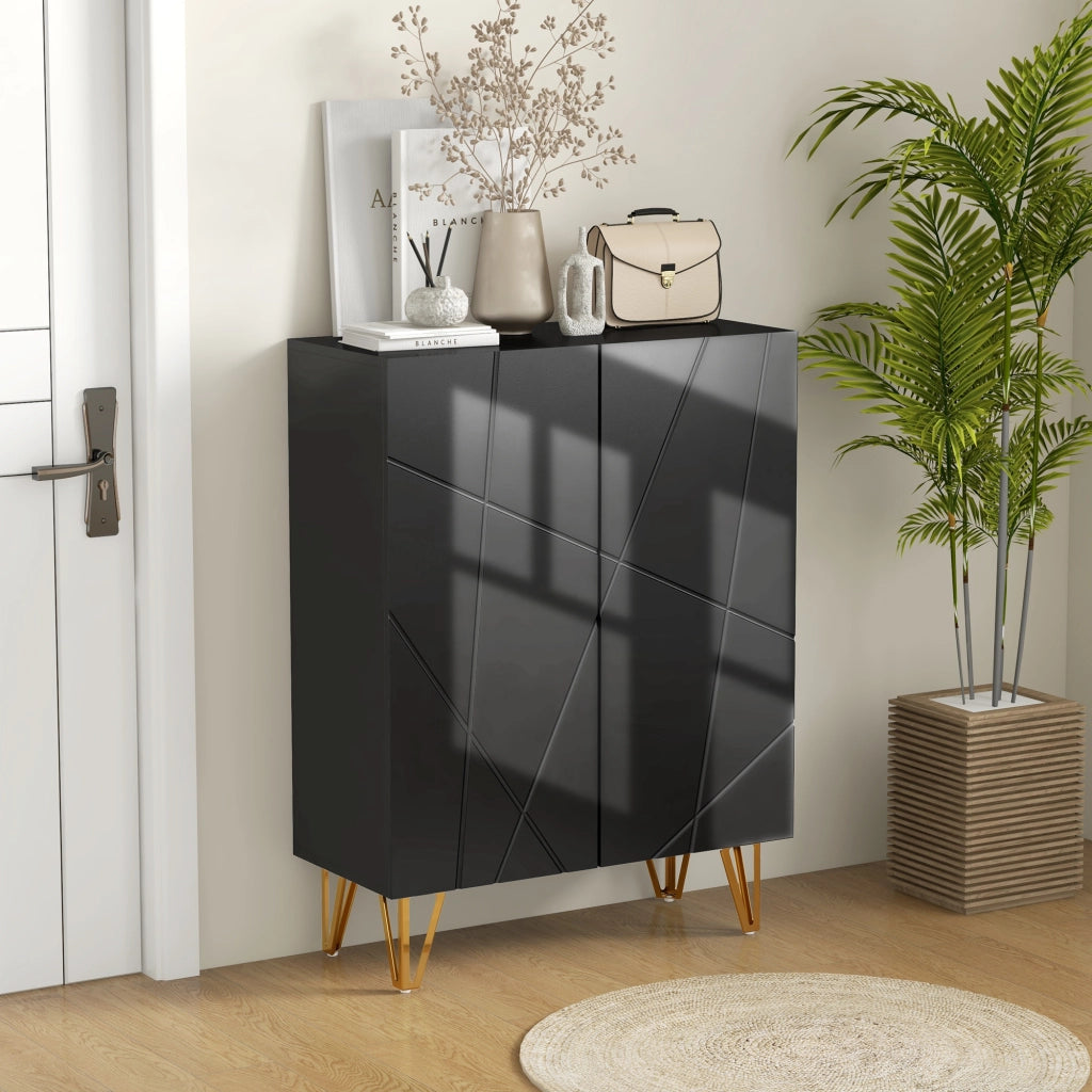 Scarpiera ¨C Minimal ¨C Nero 72x31.5x95