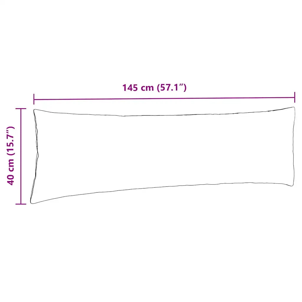 Cuscini da Divano 2 pcs Blu jeans 145 x 40 cm Tessuto 42013839