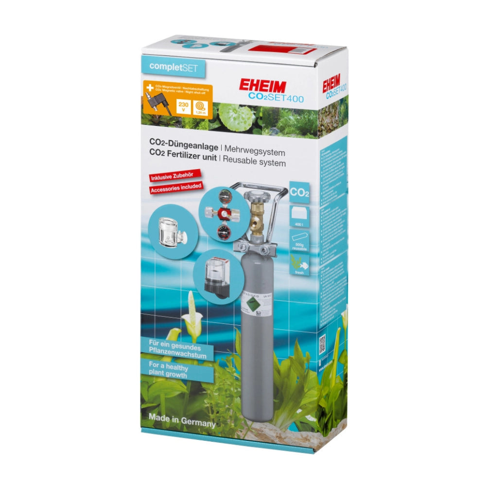 Eheim CO2 Set 400 - impianto completo con bombola ricaricabile 500gr,elettrovalvola,diffusore e riduttore di pressione