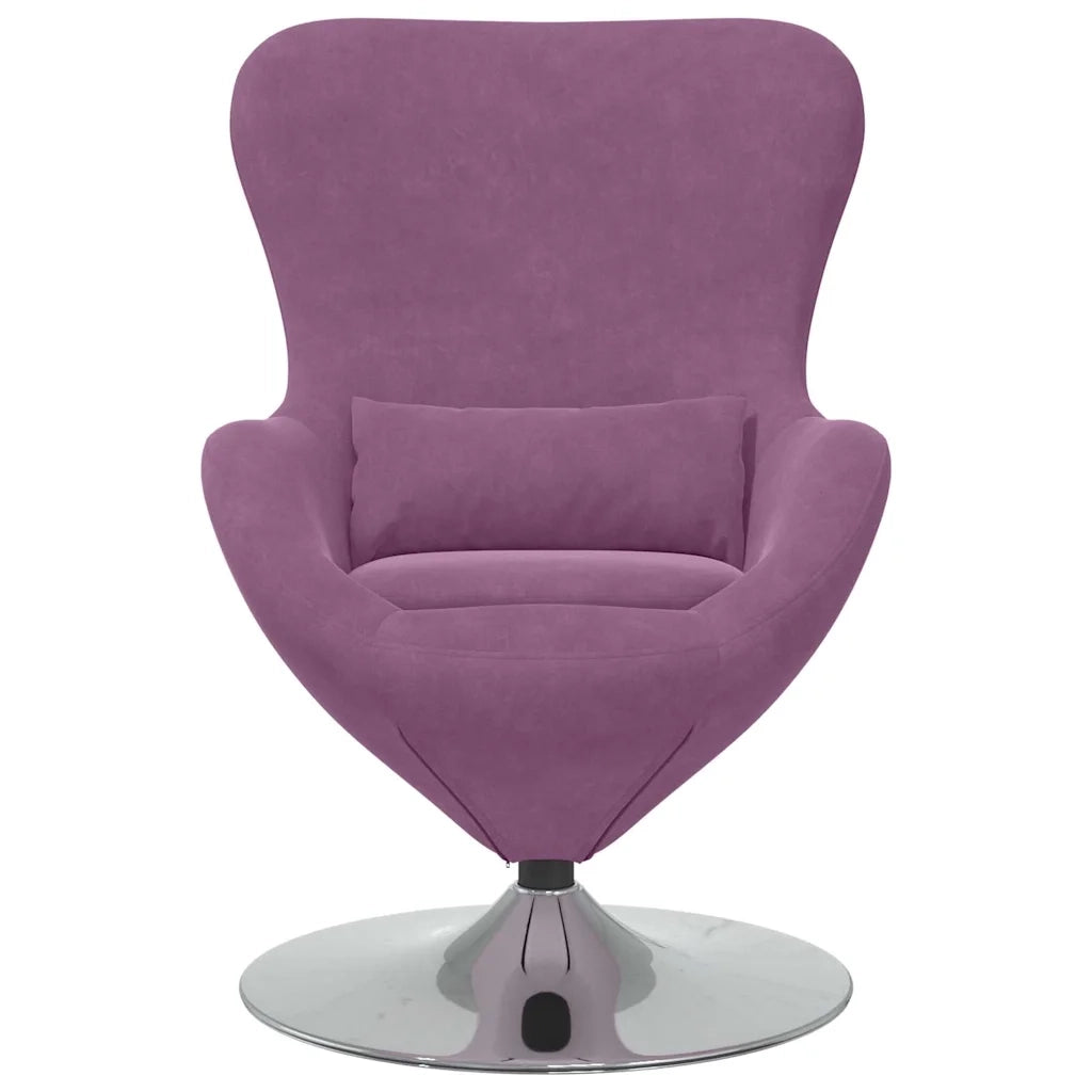 Poltrona | Sedia Relax uovo Viola Velluto