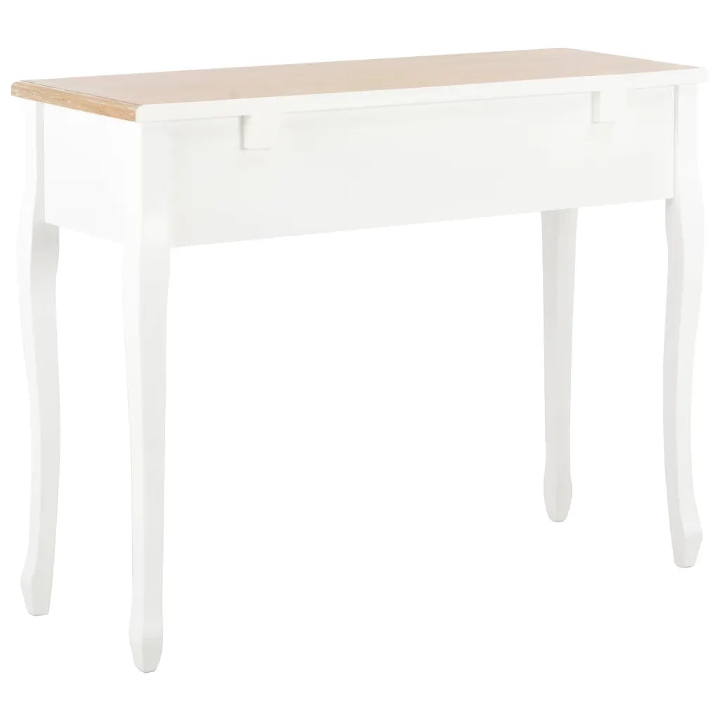 Tavolo Consolle | Tavolo d'Ingresso da Trucco con 3 Cassetti Bianco