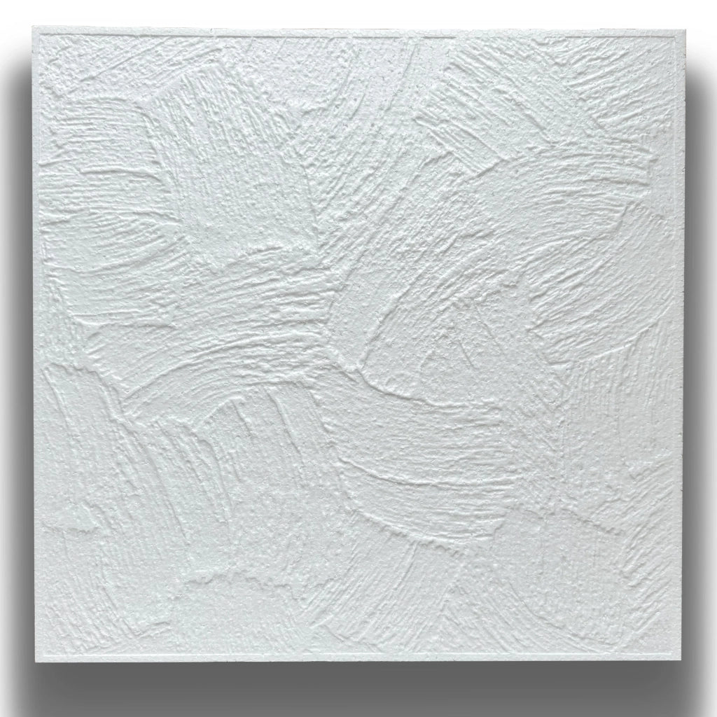 10 o 20mq (40 oppure 80 pezzi) di pannello decorativo a soffitto in polistirene compatto 50x50cm (spess. 1cm) LYON - Pacco da 20 metri quadrati
