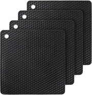 Sostegni in silicone - Resistente al calore e antiscivolo - 4 pezzi - Multicolore - Silicone - 20 cm