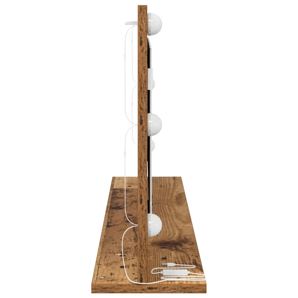 Specchio da Vanit¨¤ Rettangolare Legno vecchio 100 x 45 x 18 cm