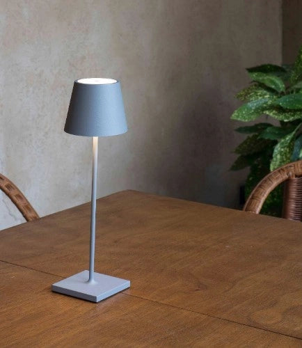 TOC, Lampada da Tavolo Portatile per Esterni, Faro Barcelona Colore: Grigio