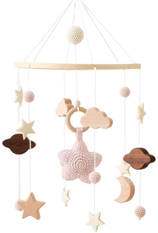 Decorazione per culla, hanger per culla, decorazione per culla, decorazione per la nursery, hanger per la nursery, Gipskruid rosso
