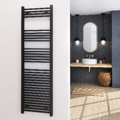 TERMOARREDO DESIGN ANTRACITE TUBI QUADRATI- H 1000  x  Int. 470 (mm)- ATON- pezzi 1