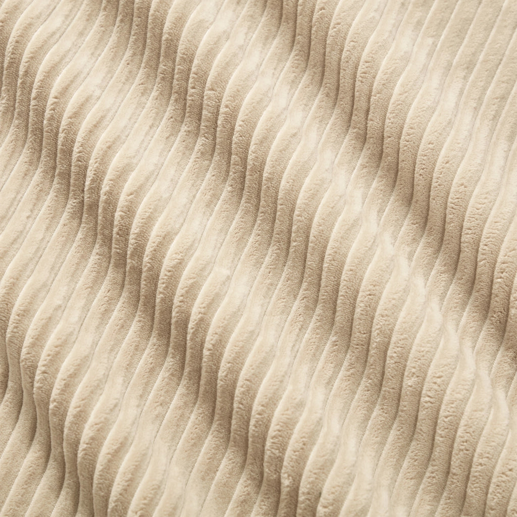 Divano modulare senza ossa - Zephmum- U-forma 4 posti velluto beige