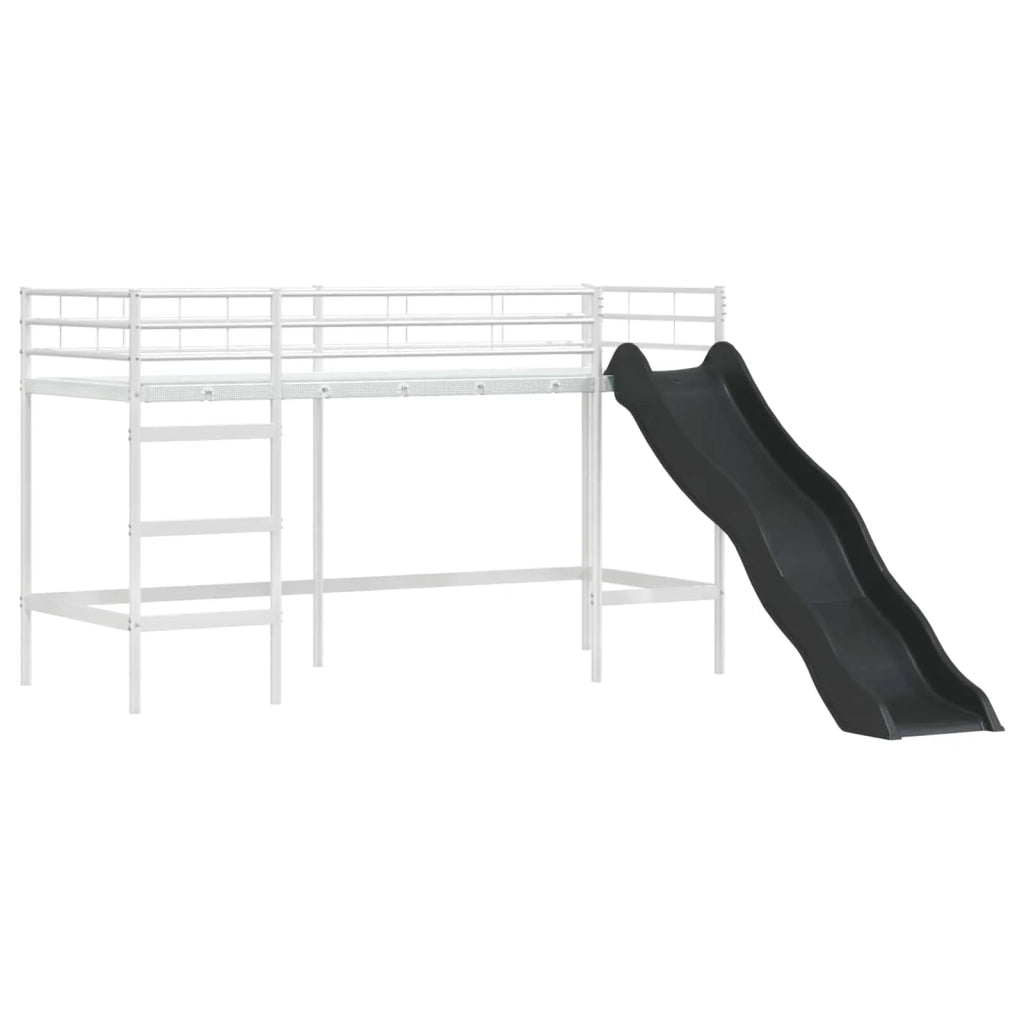 Struttura del letto loft per bambini Bianco e Blu 90 x 190 cm 42020901