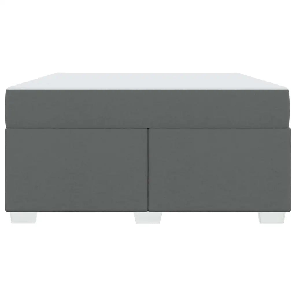 Struttura del letto Grigio scuro 160 x 200 cm Tessuto