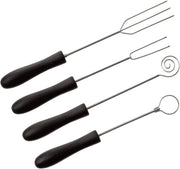 Set di 4 forchette da cioccolato.
