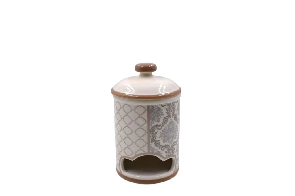 Contenitore Porta Bustine in Ceramica Arabesque 19 cm