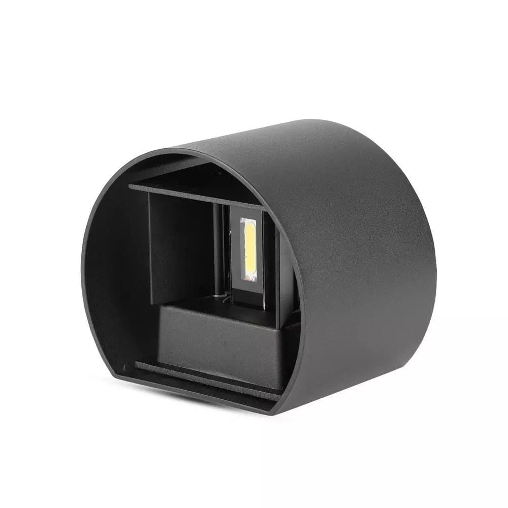 V-TAC applique LED 5W 4000K 700lm IP65 nera tonda VT-756