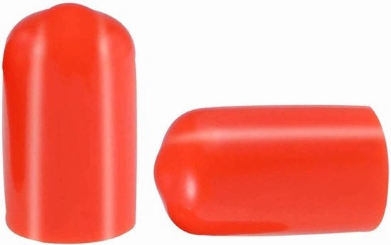 Schermatori a spillo universali - Protezione - Rosso - PVC - Piastra di chiusura - Copertura di stoffa - Adatto per uso interno ed esterno - Circolare - 25 pezzi