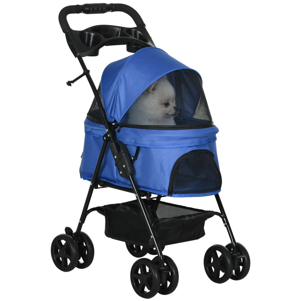 Cestino Portaoggetti per Cani Pieghevole Blu ¨C zephmum ¨C 1 Pz