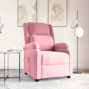 Poltrona Massaggiante Rosa in Velluto 342414