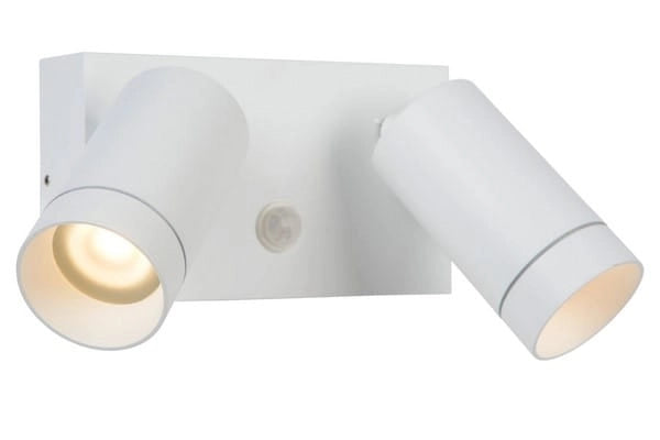Applique esterna Lucide Taylor bianca GU10 2 luci IP44