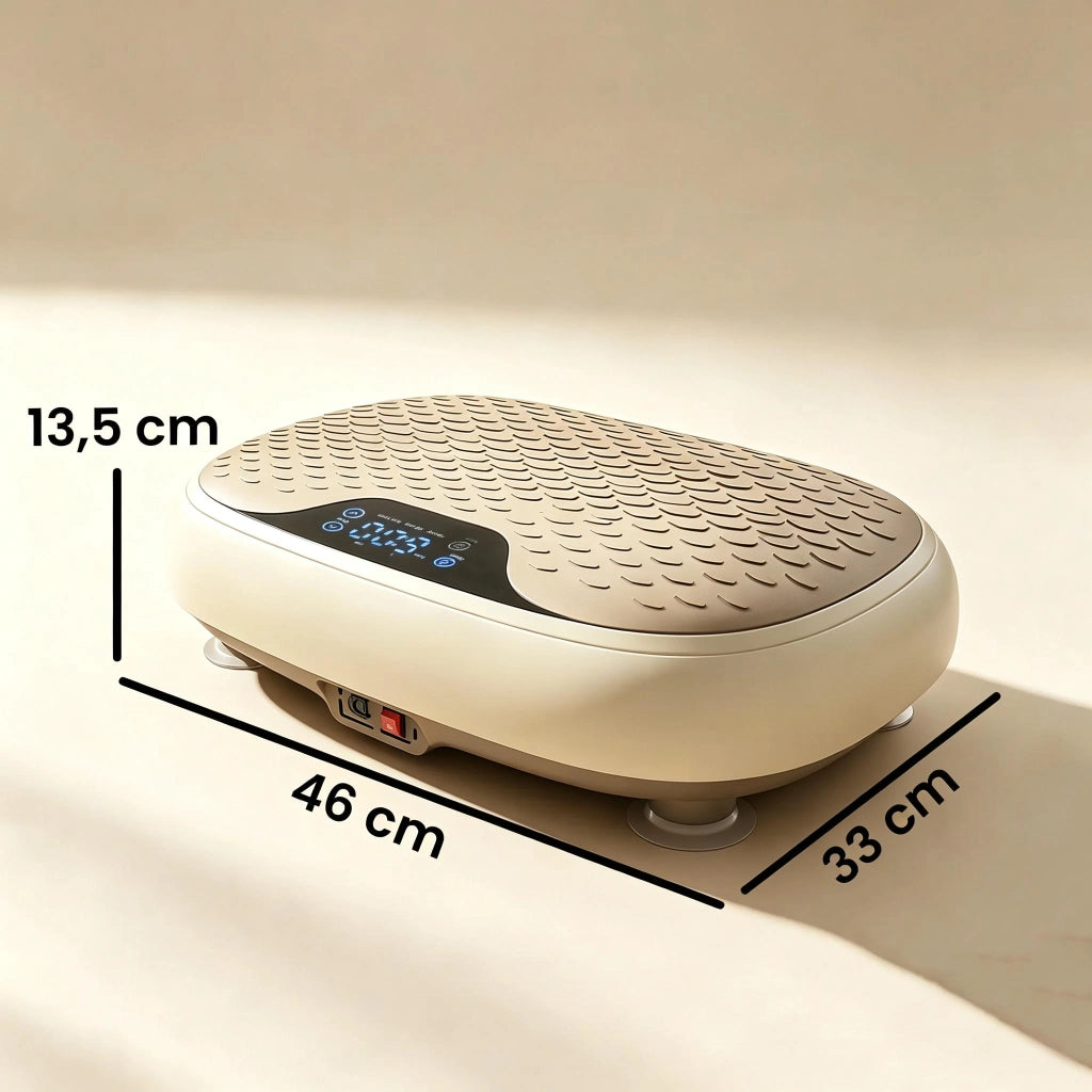 Piattaforma vibrante 150 W con 20 velocità, 3 programmi, display LED e telecomando