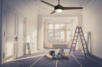 Vam Ventilatore da soffitto bronzo 102 cm con luce e telecomando con sensore temperatura