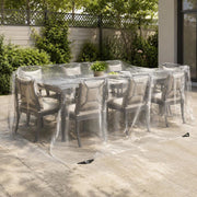 Telo trasparente con occhielli, 2x4 m, in PVC, robusto e versatile, ideale per esterni, giardino e balcone