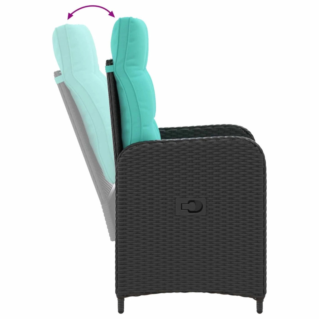 Set da pranzo per esterni 5 pz polyrattan 3422405