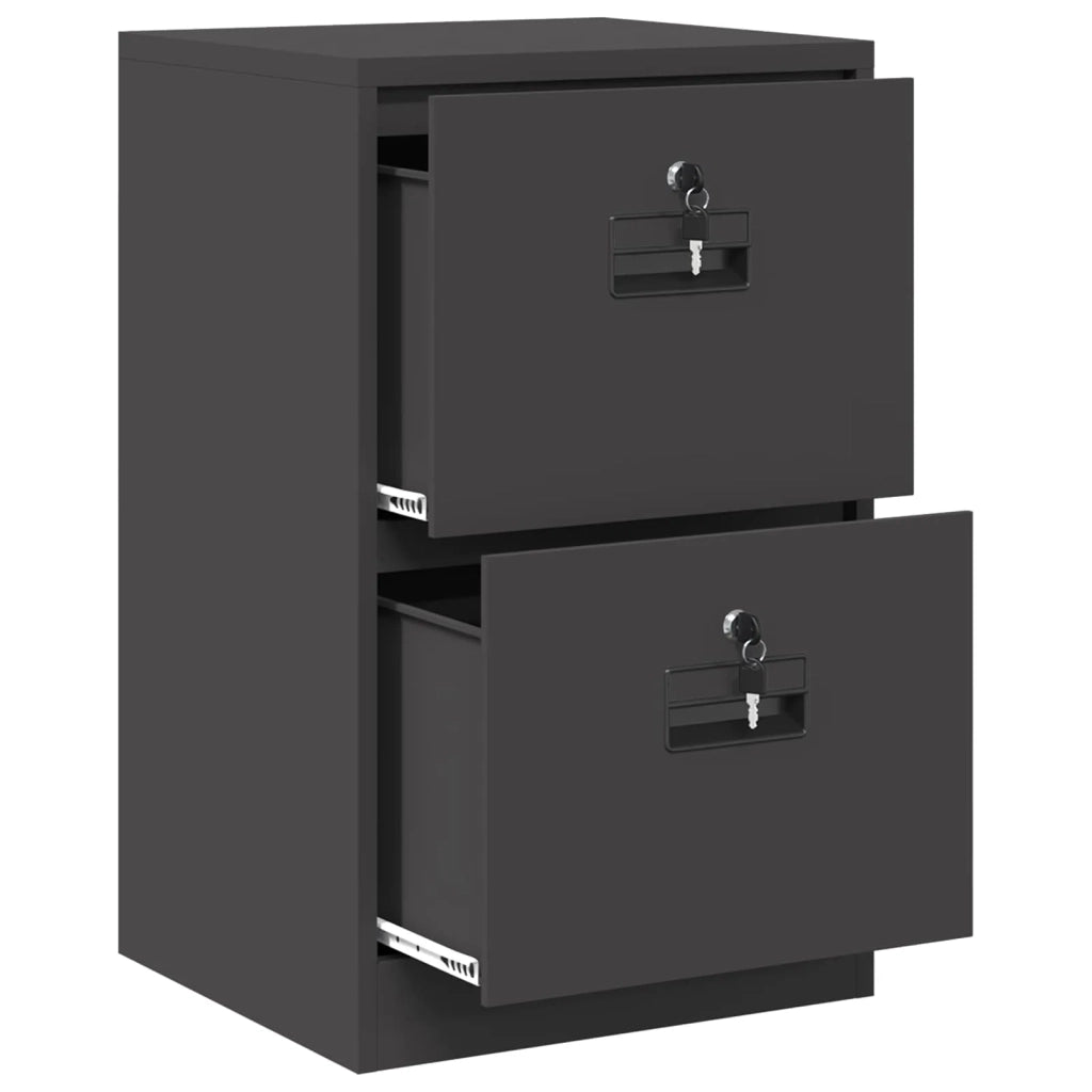 Armadio per File con cassetto Nero 45,5 x 42 x 74,5 cm CFW4475026