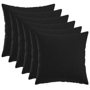 Federa 6 pz HEERLEN Nero 40 x 40 cm Tessuto 908312