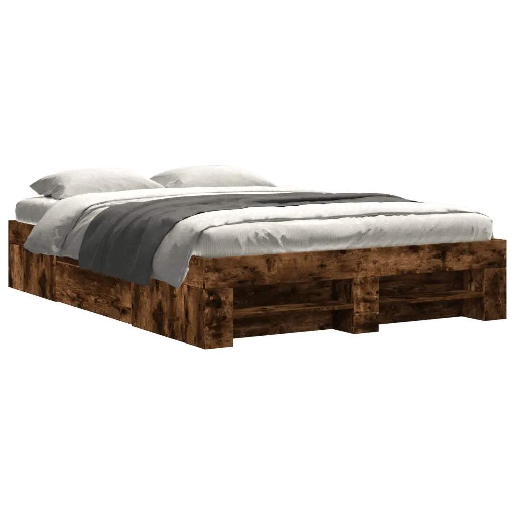 Giroletto senza Materasso Rovere Fumo 120x190 cm in Truciolato