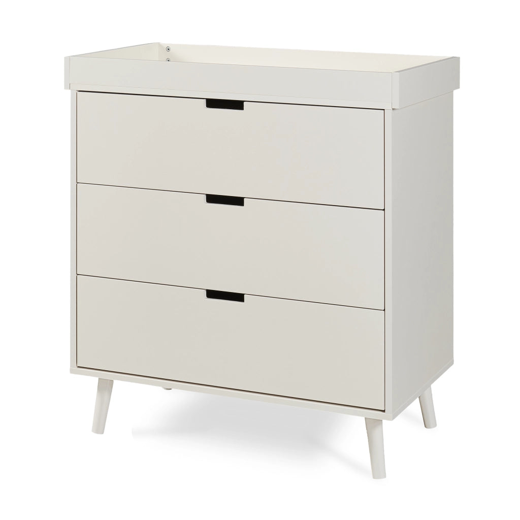 Cassettiera con Piano Fasciatoio Rimovibile 92 x 84 x 50 cm - Beige [en.casa]