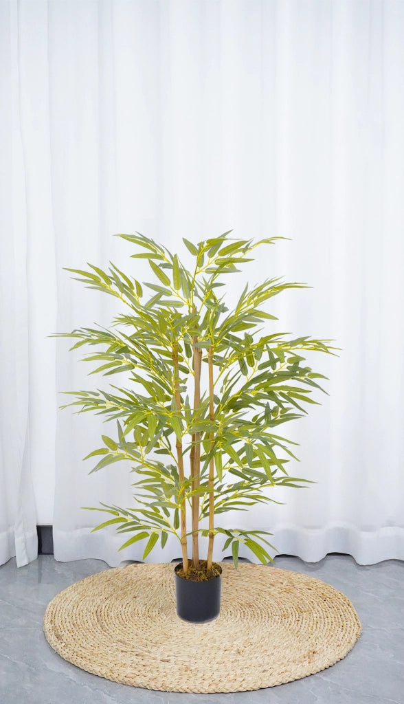 Pianta Finta Da Interno Artificiale Grandi Varie Altezze 100/150/180 Cm Artificiali Vari Modelli Modellabili Decorazioni Casa Ufficio - Bambù - Altezza 100cm