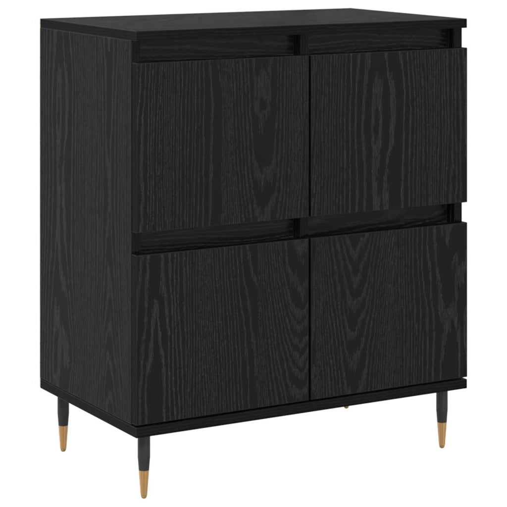 Armadio 2 pcs Rovere Nero 60 x 35 x 70 cm 3394529